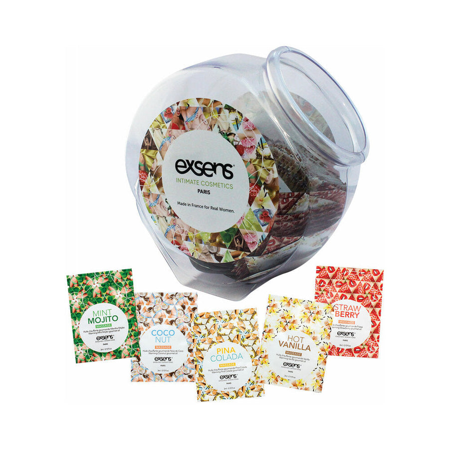 Exsens Warming Oil Foils 150-Piece Fishbowl Display - Headshop.com