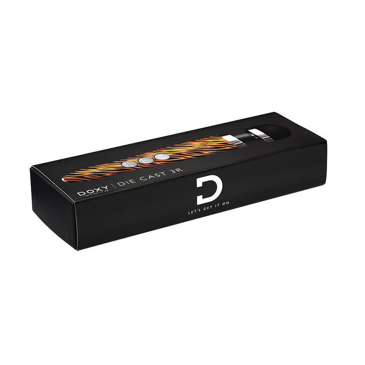 Doxy Die Cast 3R Rechargeable Compact Wand Vibrator Tiger - Headshop.com