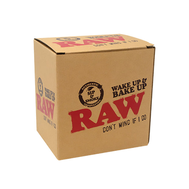 RAW Wake Up & Bake Up Ceramic Cone Mug - 10oz - Headshop.com