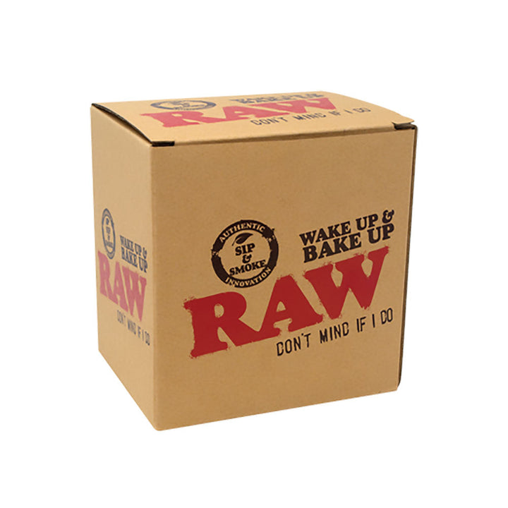 RAW Wake Up & Bake Up Ceramic Cone Mug - 10oz - Headshop.com