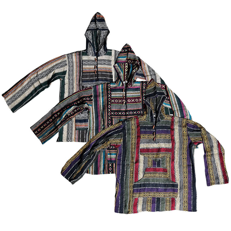 Cozy Cotton Baja Hoodie Jacket - Colors Vary - Headshop.com
