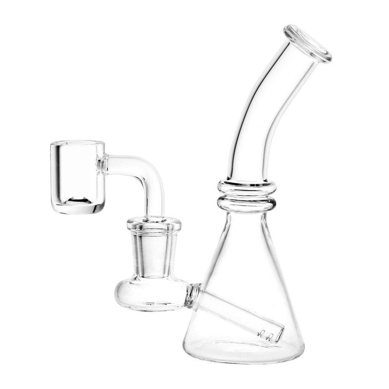 Clear Glass Mini Beaker Dab Rig - Headshop.com
