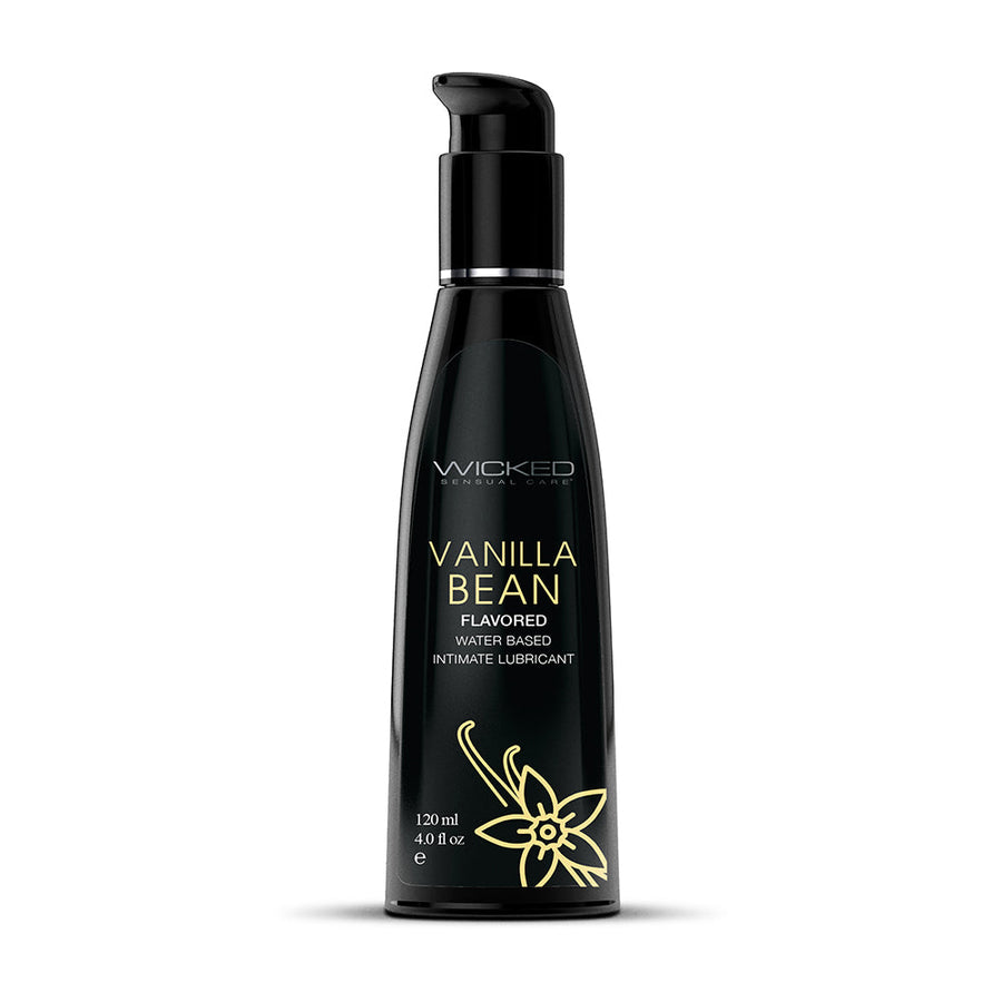 Wicked Aqua Vanilla Bean Water-Based Lubricant 4 oz. - Headshop.com