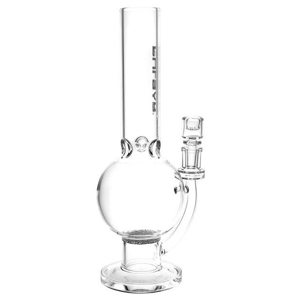 Pulsar Round Ball Glass Water Pipe - 12" / 14mm F / Clear