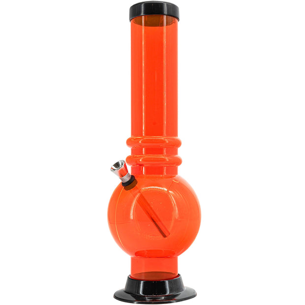 Acrylic Bubble Base Bong - 12-15"