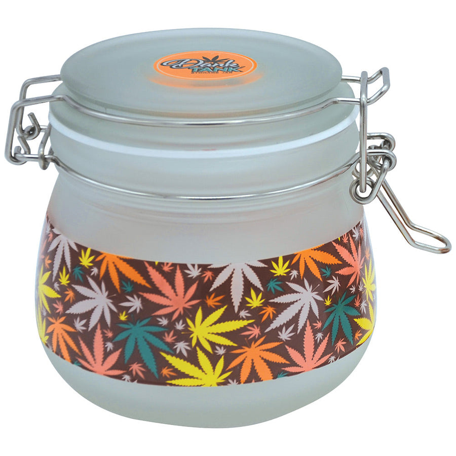 Fujima Dank Tank Multicolor Hemp Frosted Glass Jar - 500ml - Headshop.com