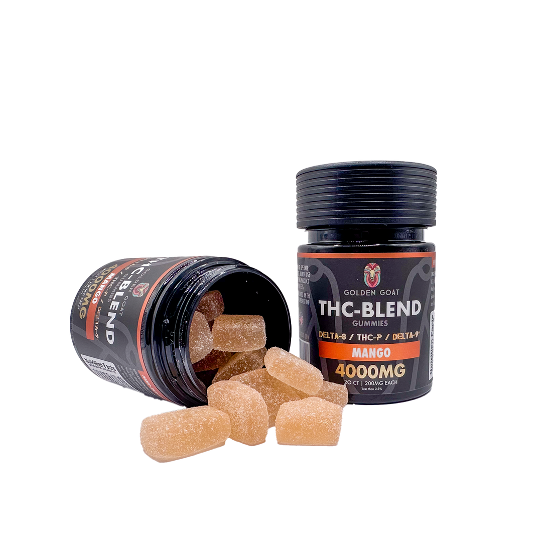THC Blended 4000MG Infused Gummies Delta 8 / THC-P / Delta 9 - Mango - Headshop.com