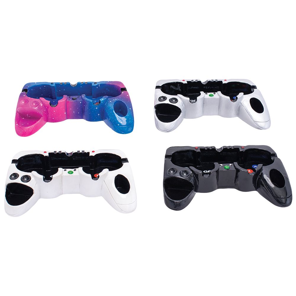 8CT DISPLAY - Fujima Game Controller Mini Ashtray - 5.5" x 2.8" / Assorted Colors - Headshop.com