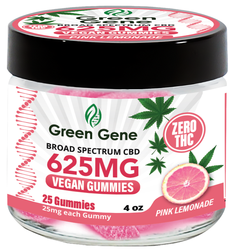 Green Genie CBD Vegan Pectin Infused Gummies w/ B12 Vitamins (625MG - 2500MG) - Headshop.com