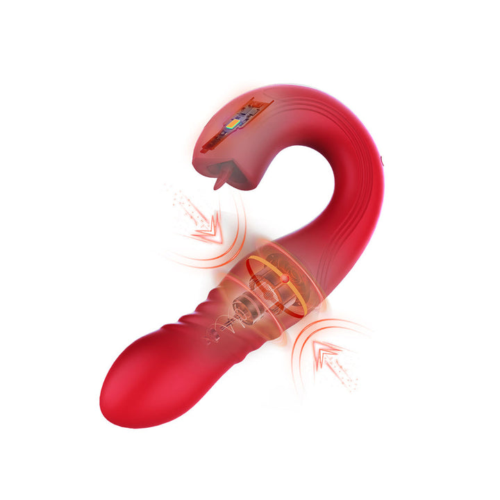 Honey Play Box Joi Thrust 2 App-Controlled Thrusting Vibrator & Clit Licker - Headshop.com