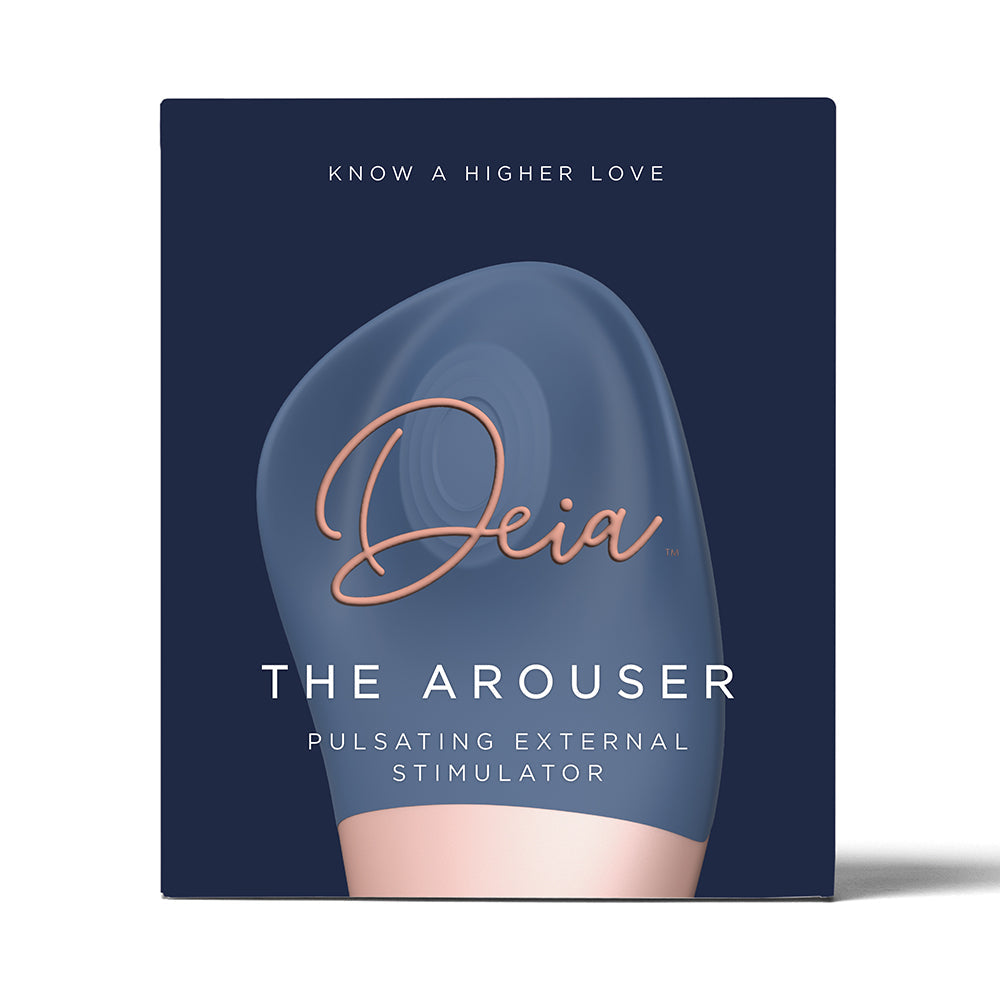 Deia The Arouser Pulsating External Stimulator Silicone Blue - Headshop.com
