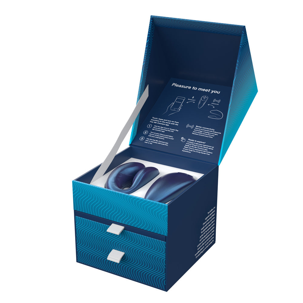 We-Vibe Chorus Rechargeable Remote-Controlled Silicone Couples Vibrator Cosmic Blue - Headshop.com