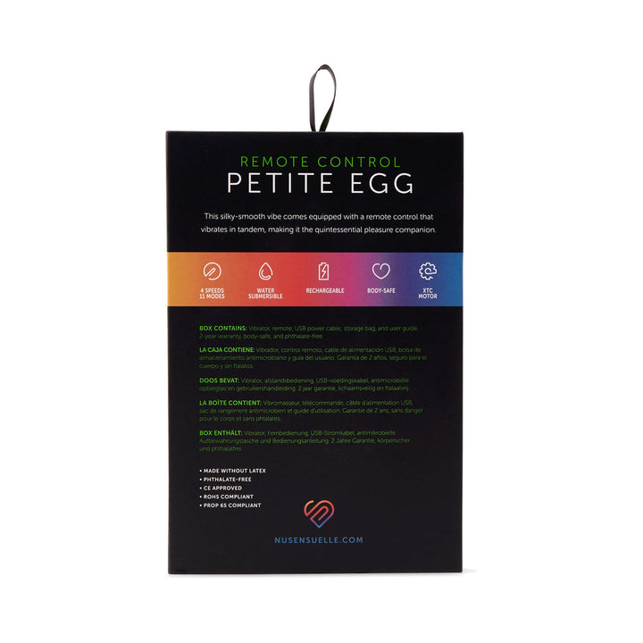 Nu Sensuelle Remote Control Petite Egg Blue - Headshop.com