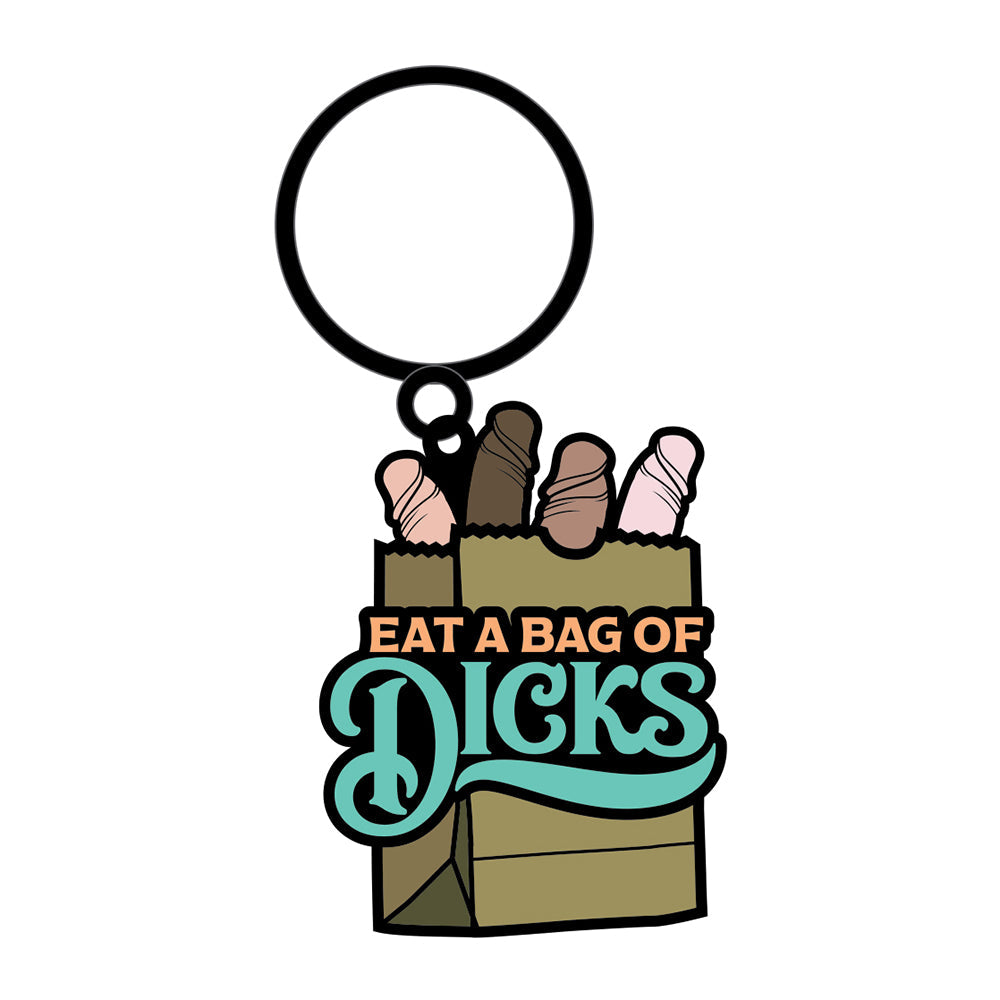 Sex Toy Keychain Eat A Bag Of Dicks - Headshop.com