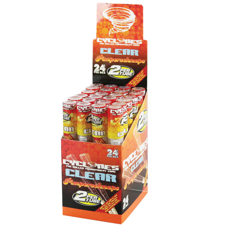 24pk Cyclone Pre-Rolled Clear Cigar Tube - Headshop.com