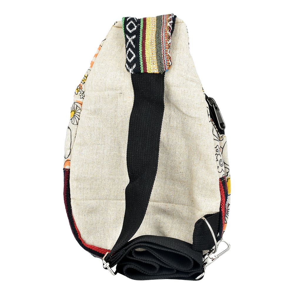 Threadheads Tie-Dye Mushroom Garden Pactchwork Sling Bag - 9"x8" - Headshop.com