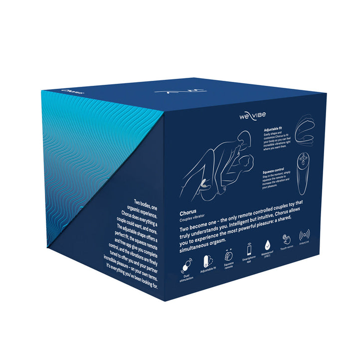 We-Vibe Chorus Rechargeable Remote-Controlled Silicone Couples Vibrator Cosmic Blue - Headshop.com