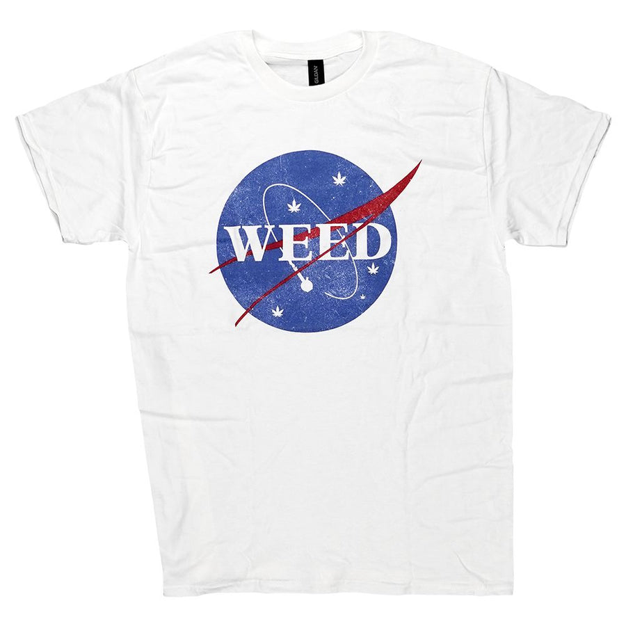 Brisco Brands Weed NASA Logo Parody T-Shirt - Headshop.com