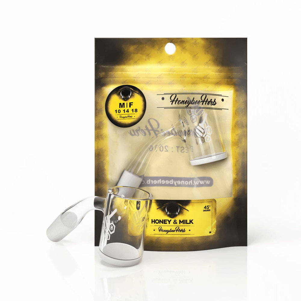 HONEY & MILK QUARTZ BANGER - 45° DEGREE | YL - Headshop.com