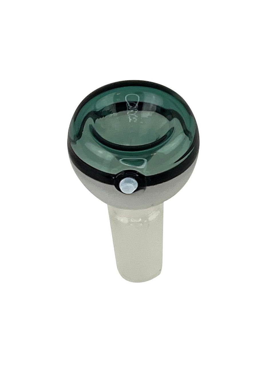 Teal Poke Ball Glass Bong Bowl - 14mm - Headshop.com