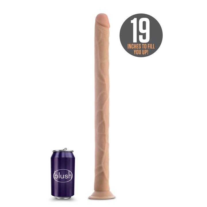 Dr. Skin 19 in. Dildo Beige - Headshop.com