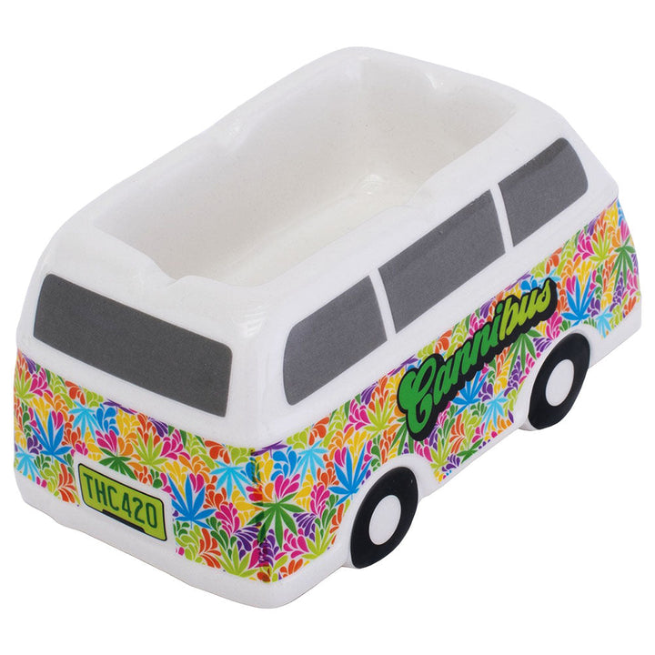 Fujima Hippie Bus Ceramic Ashtray - 5.5"x3" - Headshop.com