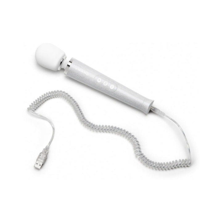 Le Wand All That Glimmers Petite Rechargeable Vibrating Massager Special Edition Set White - Headshop.com