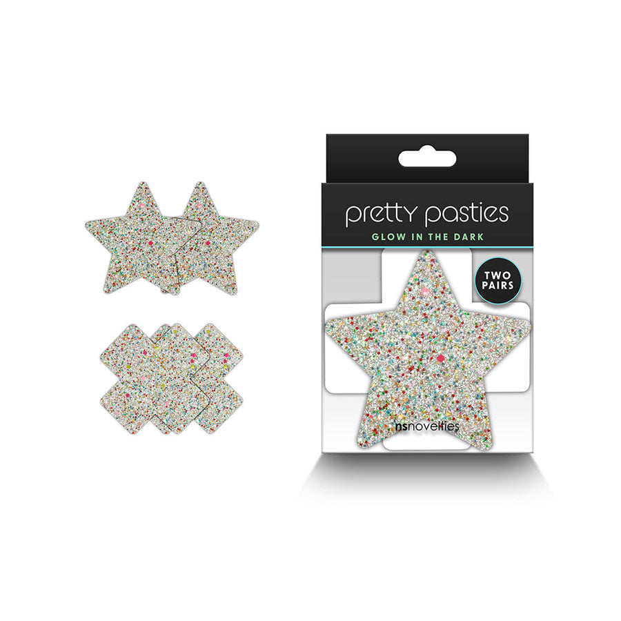 Pretty Pasties Star & Cross Glow 2 Pair - Headshop.com