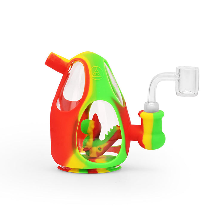 Ritual - 5'' Silicone Yoshi Egg Rig - Rasta - Headshop.com