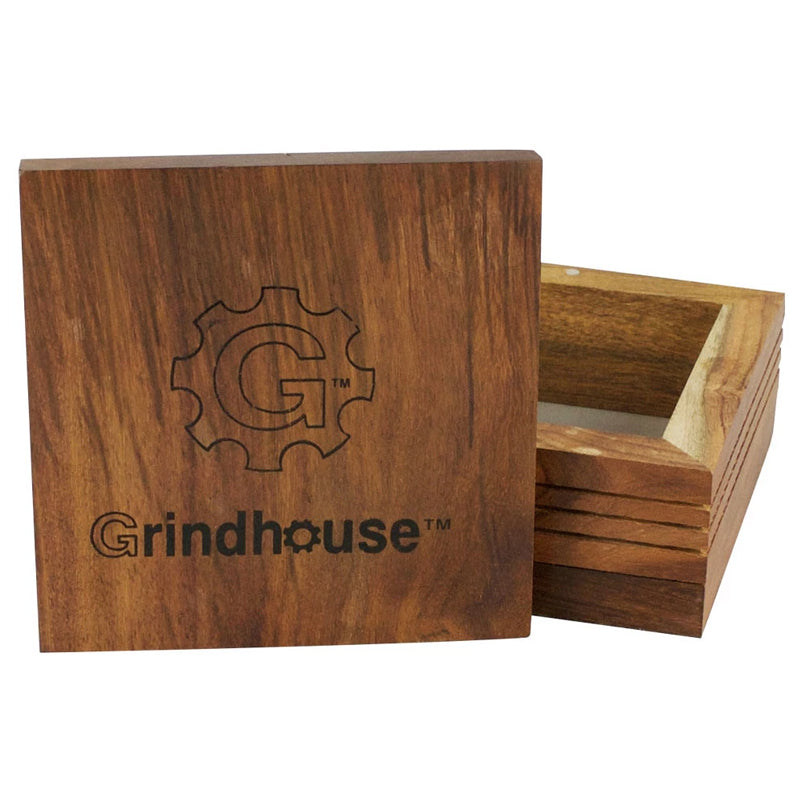 Grindhouse Wood Pollen Box w/ Magnetic Lid - Headshop.com