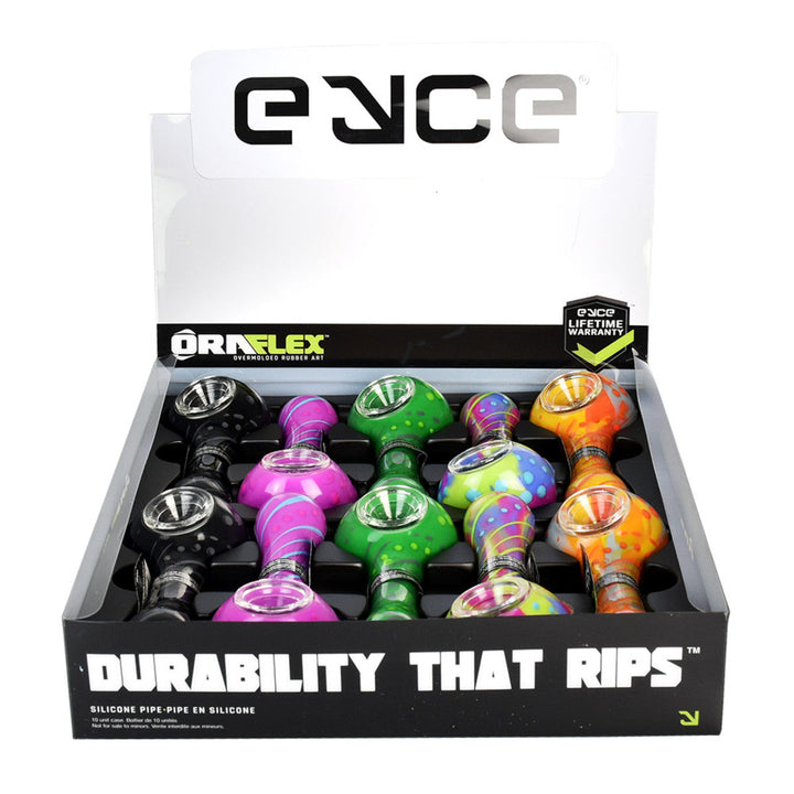 10PC DISPLAY - Eyce Oraflex Spoon Pipe - 4" - Headshop.com