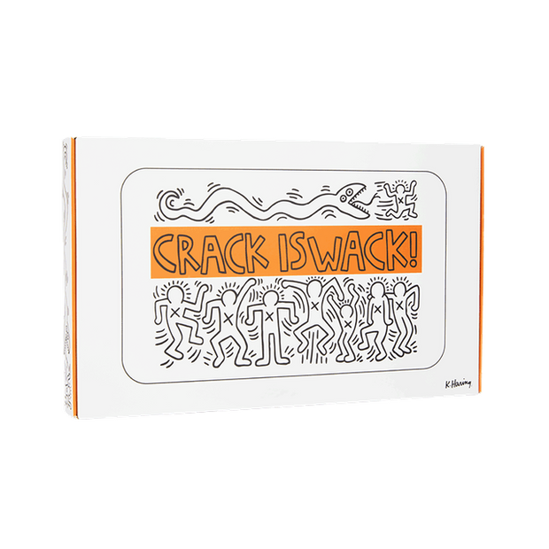 K. Haring Glass Rolling Tray - Headshop.com