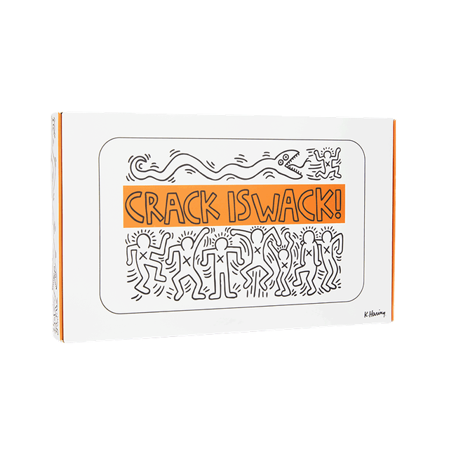 K. Haring Glass Rolling Tray - Headshop.com
