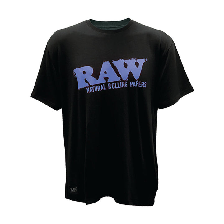 Black RAW Logo T-Shirt w Stash Pocket - Headshop.com