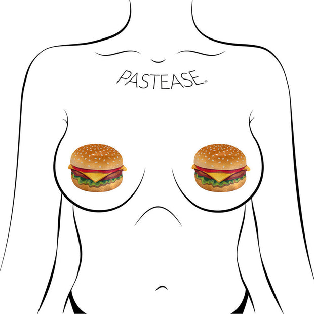 Pastease Burger: Delicious Cheeseburger Nipple Pasties - Headshop.com