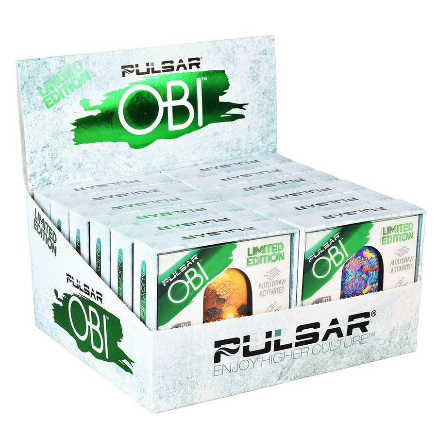 12PC DISP- Pulsar Obi Auto-Draw Drop-In Battery- 650mAh/Asst3 - Headshop.com