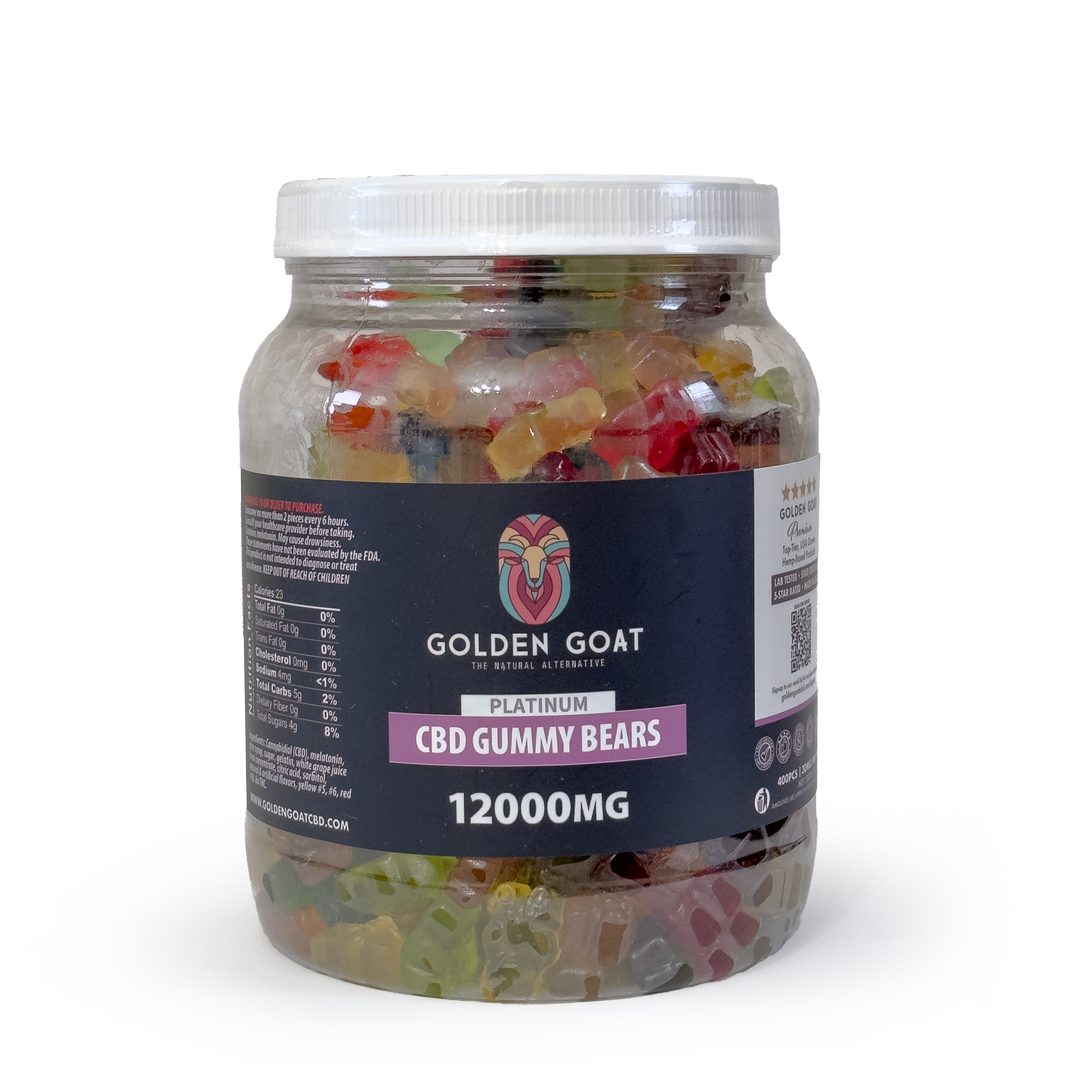 CBD Platinum Gummies - Clear Bears 12000MG - Headshop.com