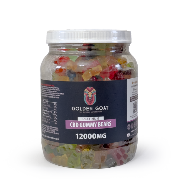 CBD Platinum Gummies - Clear Bears 12000MG - Headshop.com