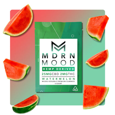 Watermelon - 25mg CBD / 2mg THC (6ct) - Headshop.com