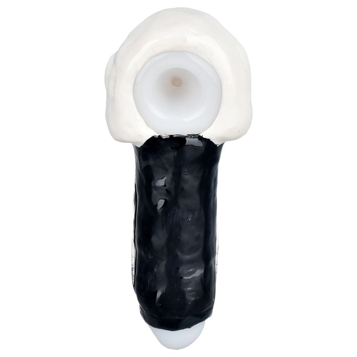 Punishing Skull Enamel on Glass Hand Pipe - 5.25" - Headshop.com
