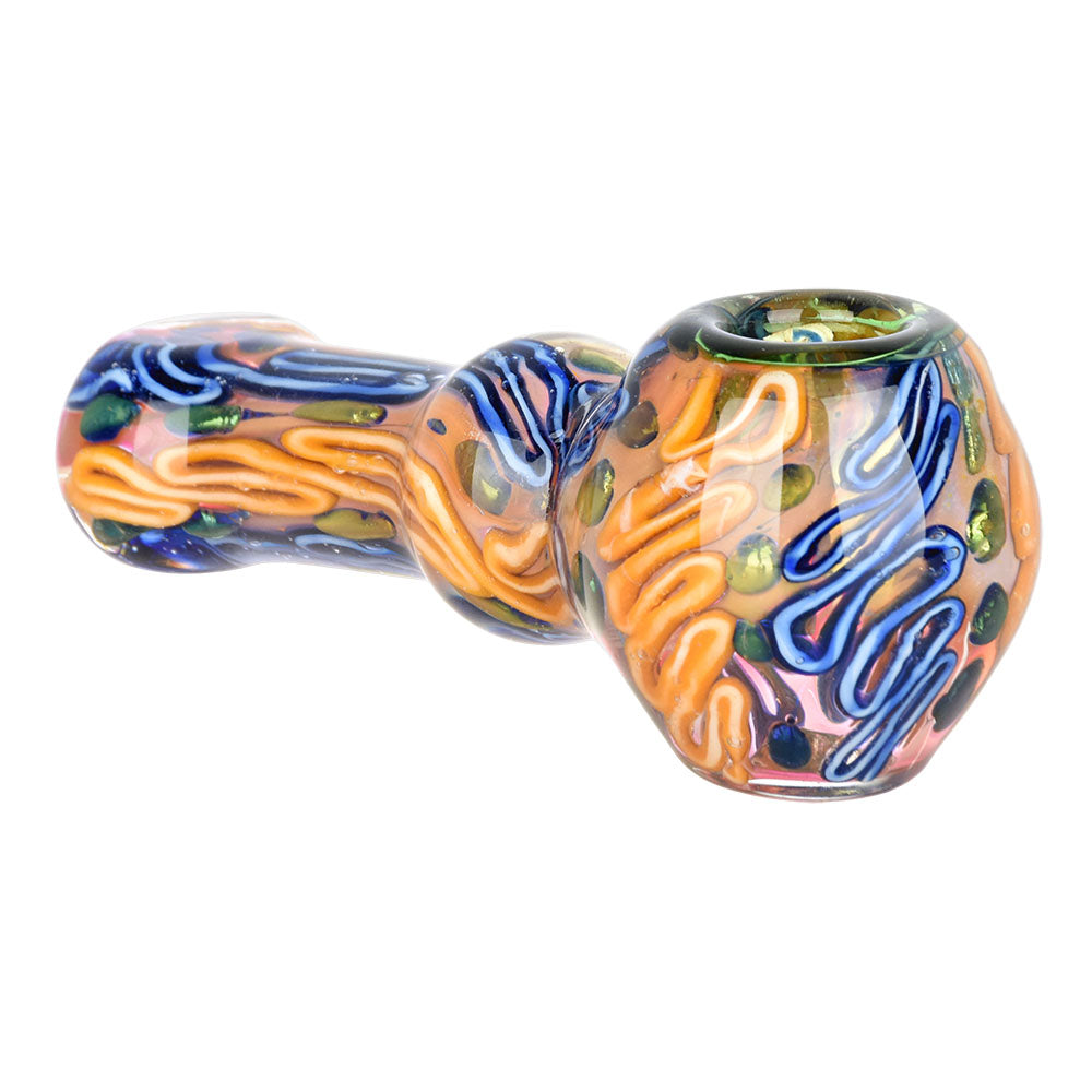 Lustrous Fumed Glass Spoon Pipe - 4.25" / Colors Vary - Headshop.com
