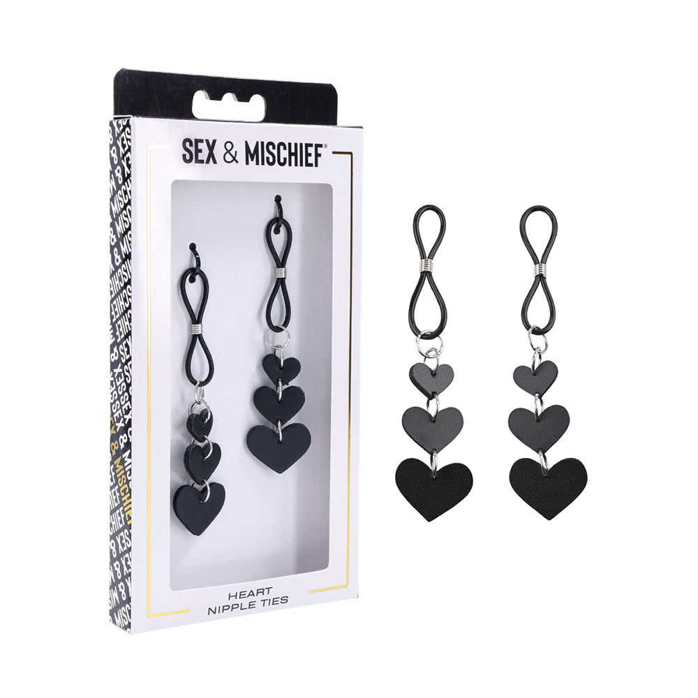 Sportsheets Sex & Mischief Heart Nipple Ties - Headshop.com