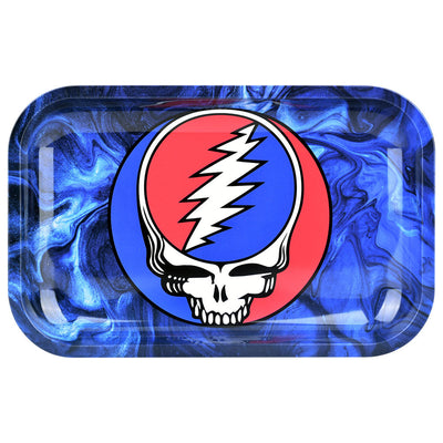 Grateful Dead x Pulsar Rolling Tray Kit | 11"x7" | Steal Your Face Swirls - Headshop.com