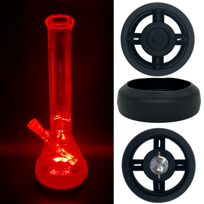 Bong Base Bumper USB Rechargeable 4.25in-6in Bases Silicone Fits Variety of Shapes - Headshop.com