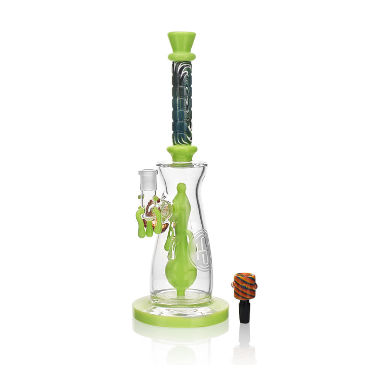 High Society | Jupiter Premium Wig Wag Waterpipe (Slime Green) - Headshop.com