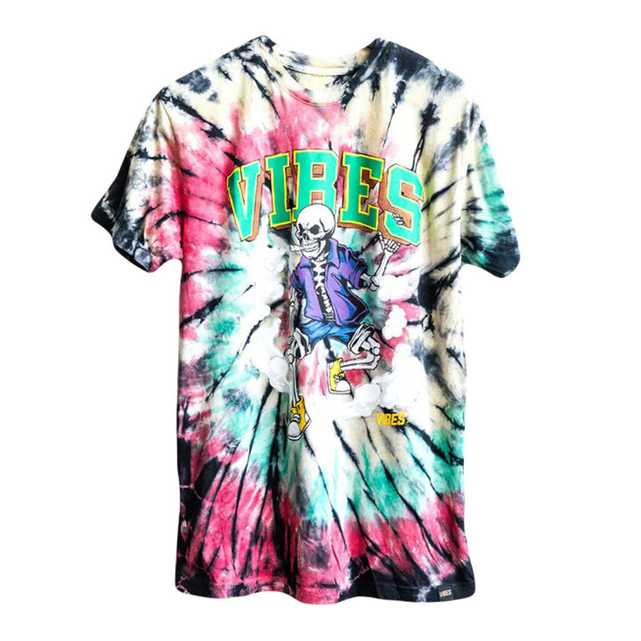 VIBES Skull & Cones Tie Dye T-Shirt - Headshop.com
