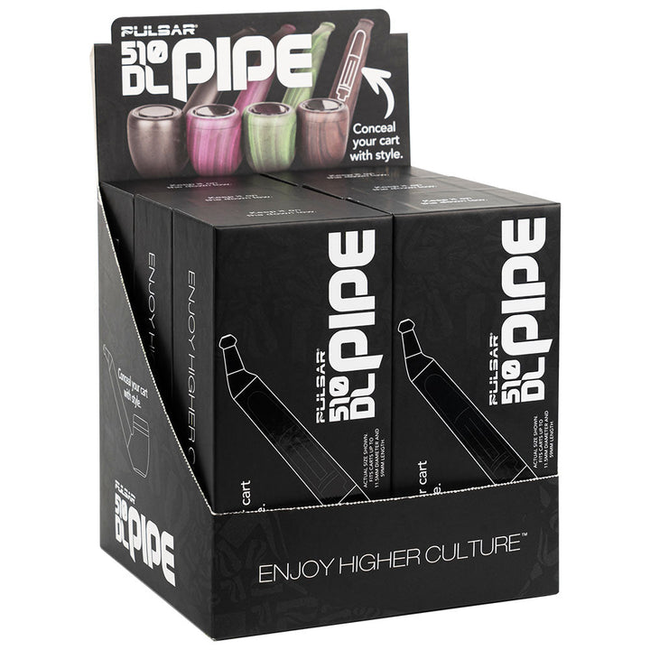 Pulsar 510 DL Pipe Variable Voltage Cartridge Vape | 650mAh | 12pc Display - Headshop.com
