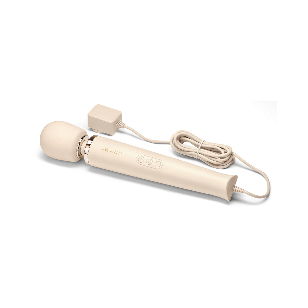 Le Wand Plug-In Vibrating Massager Cream - Headshop.com