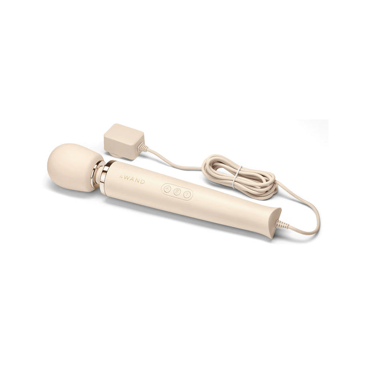 Le Wand Plug-In Vibrating Massager Cream - Headshop.com