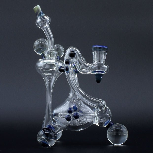 Clayball Glass "Milky Way" Heady Recycler Dab-Rig - Headshop.com